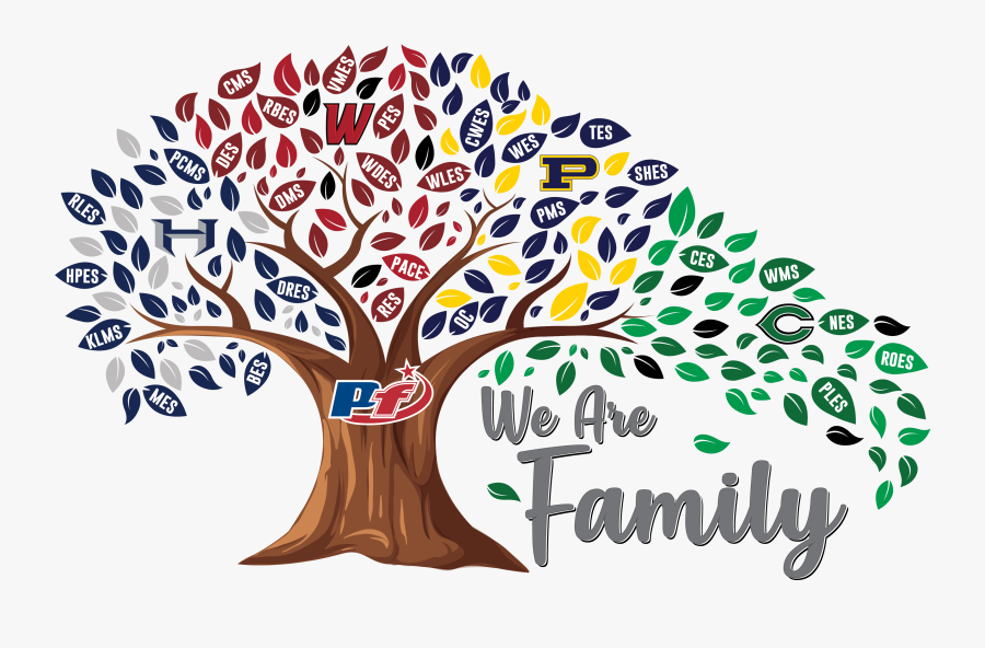 We Are Family Art, Transparent Clipart