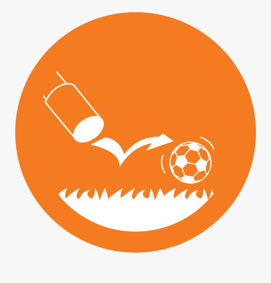 Ball Rebounds Artificial Turf Surface - Circle, Transparent Clipart