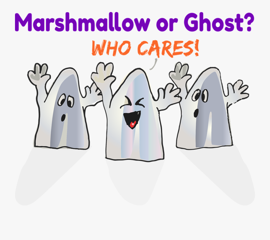 Halloween Ghosts Halloween Ghost Marshmallow Creepy - É Hora De Viver, Transparent Clipart