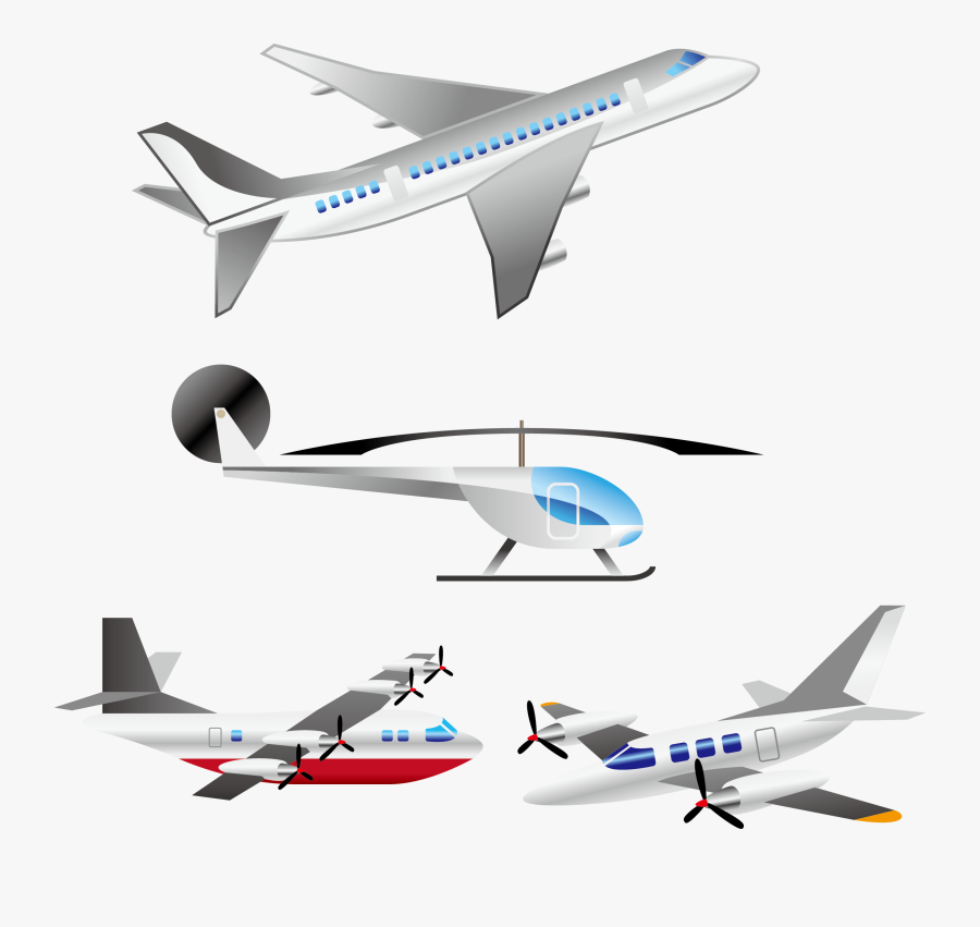 Clip Art Aircraft Helicopter - Type Of Aircraft, Transparent Clipart