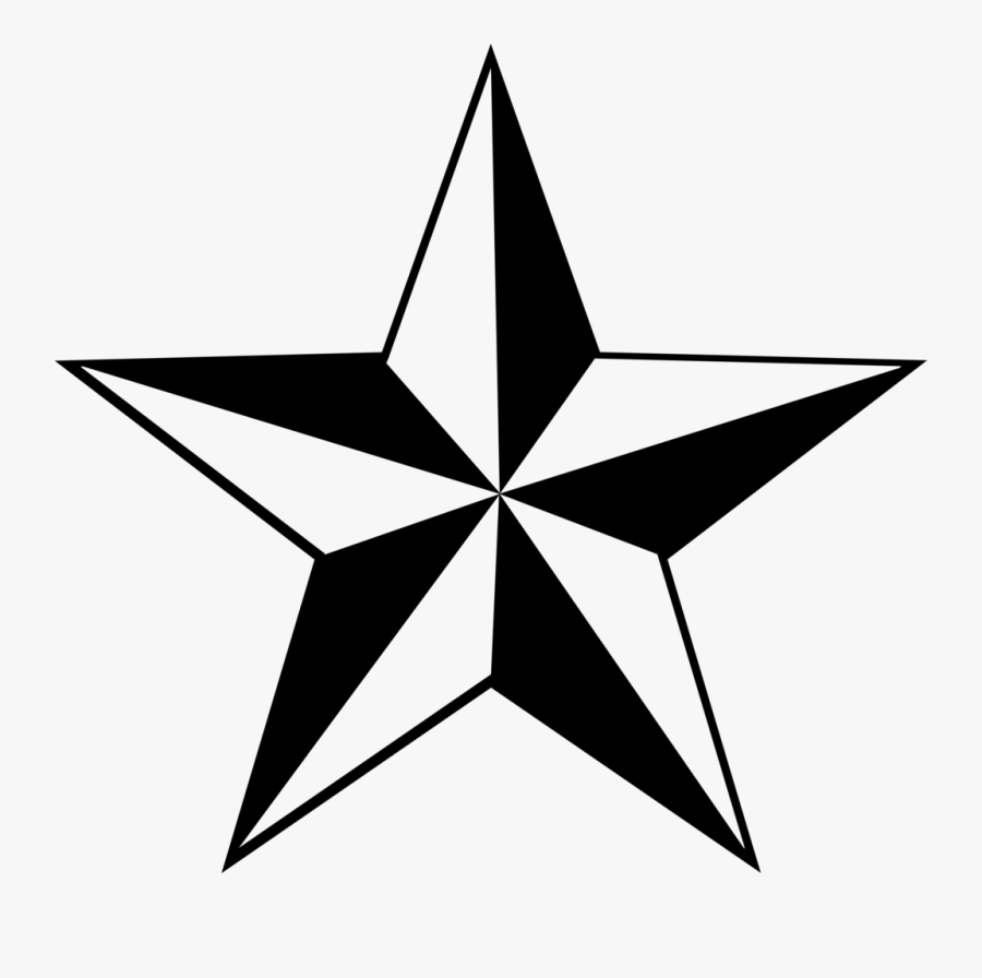 Lone Star - Nautical Star, Transparent Clipart