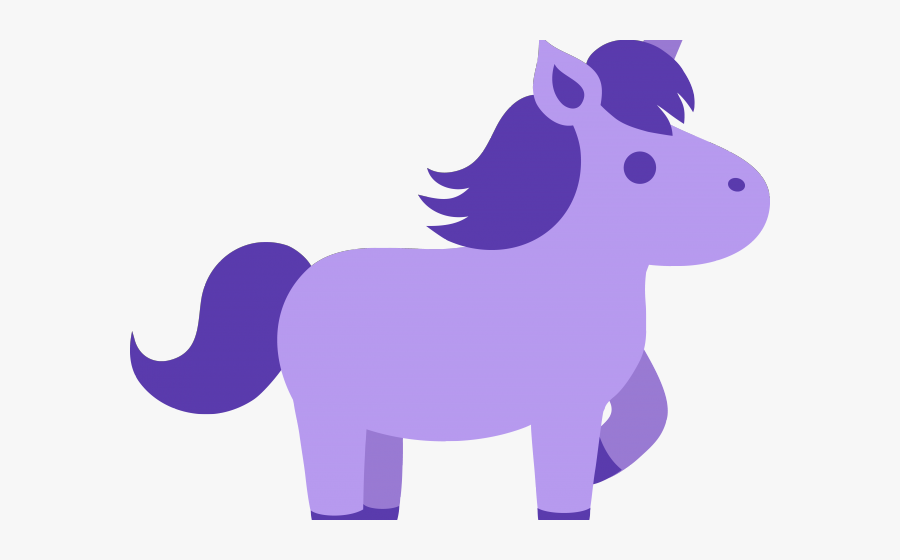 Cute Black Horse Cartoon, Transparent Clipart