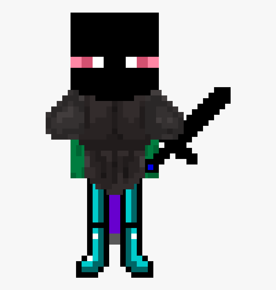 Enderman Drawing Minecraft Animation Transparent Png - Minecraft Gif Rainbow Animated, Transparent Clipart