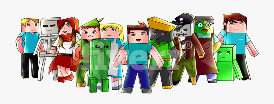 Drawing Minecraft Figures Huge Freebie Download For - Baby Toys, Transparent Clipart