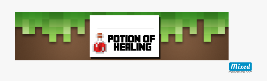 Minecraft Potion Of Healing Label, Transparent Clipart