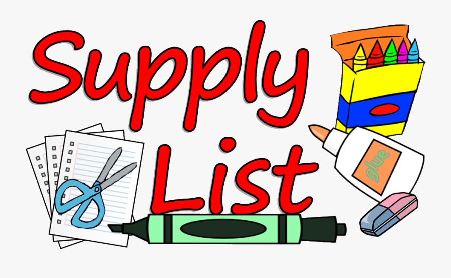 Picture - Supply List, Transparent Clipart