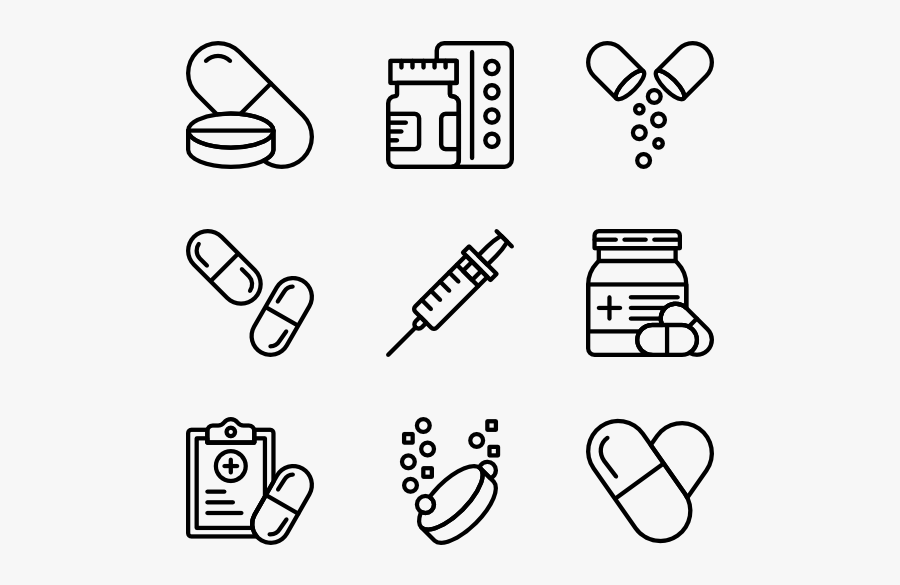 Meds & Drugs - Calendar Icon Vector, Transparent Clipart