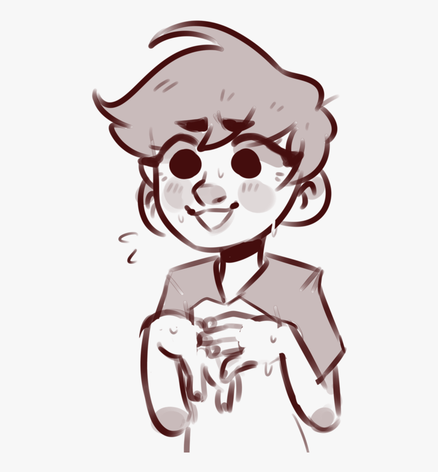 Person Drawing Clip Art - Drawing Of Someone Nervous, Transparent Clipart