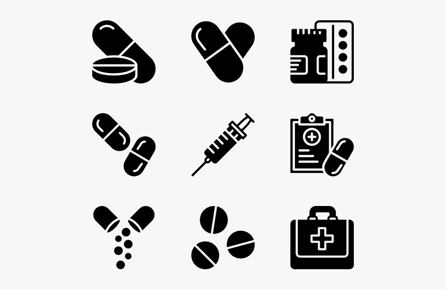 Meds & Drugs - Drugs Png Black White, Transparent Clipart