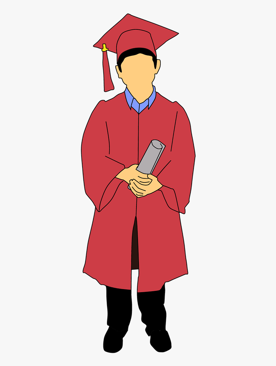 Boy School Graduation Free Picture - Animasi Anak Sekolah Png, Transparent Clipart
