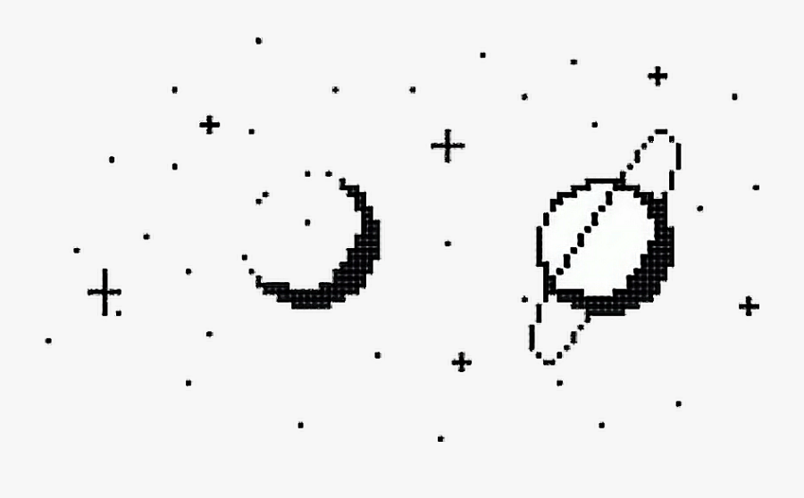 #pixel #pixelart #overlay #tumblr #aesthetic #vapor - Moon Aesthetic Png, Transparent Clipart