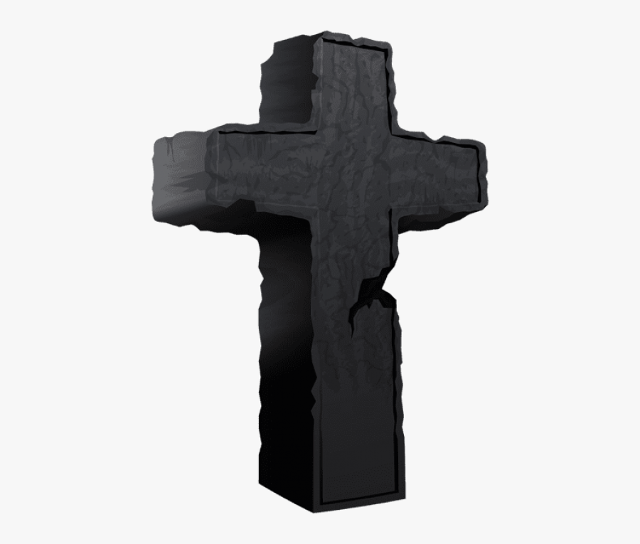 Tombstone Clipart Cross Top - Halloween Cross, Transparent Clipart