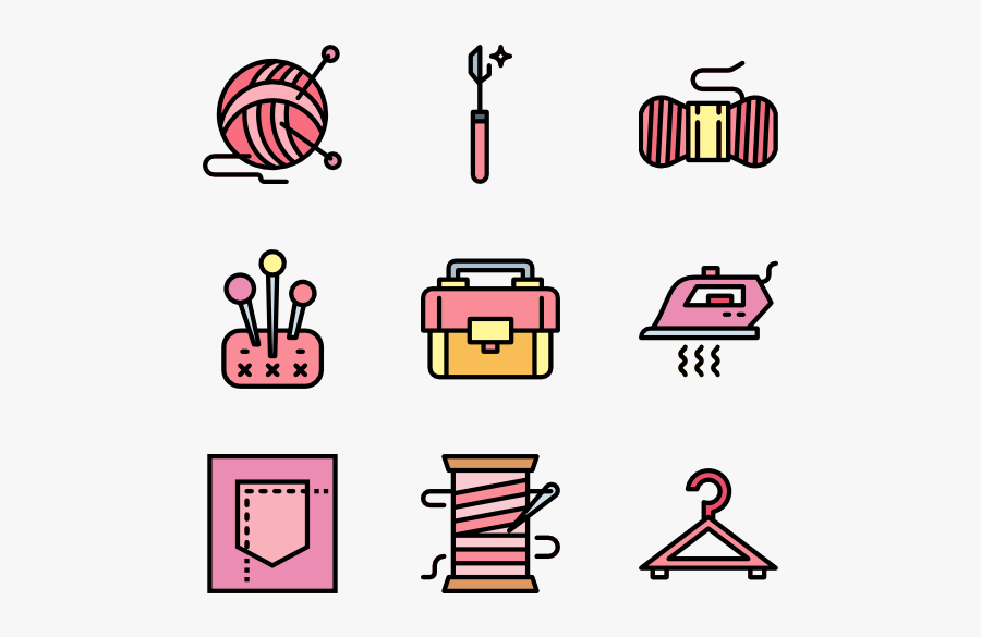 Sewing - Iconos Png Rosas, Transparent Clipart