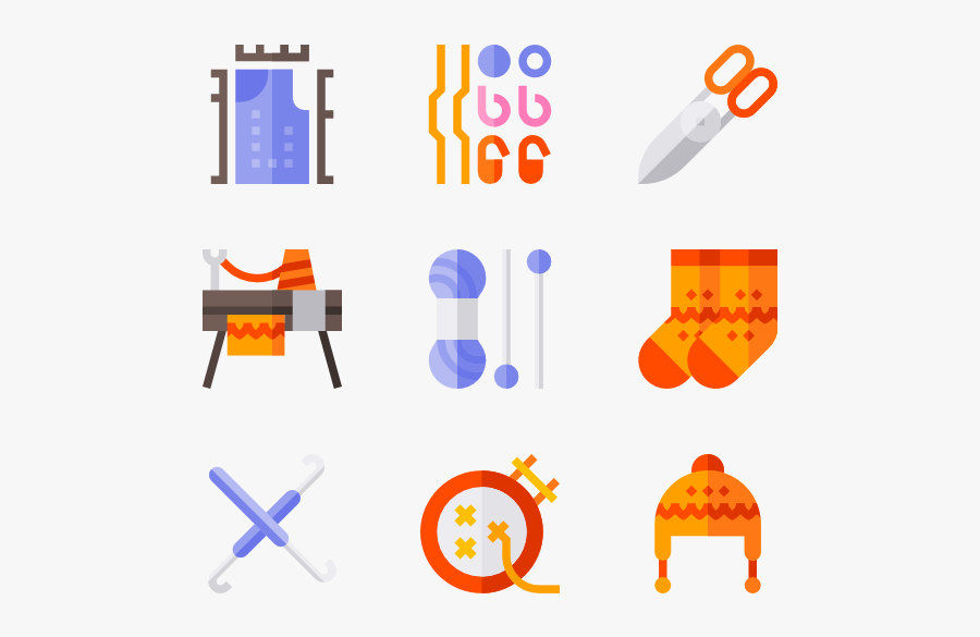 Knitting, Transparent Clipart