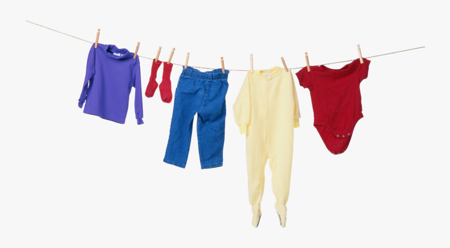 Clothes Line Laundry Clothes Dryer Washing Machines - Clothes On A Washing Line Png, Transparent Clipart
