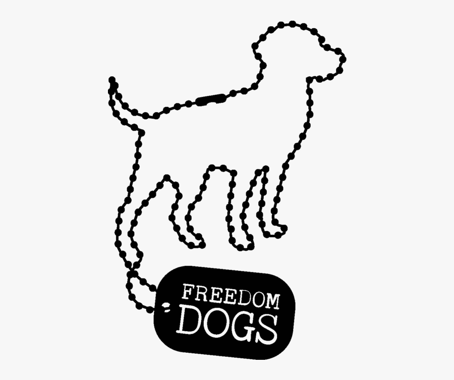Freedom Dogs - Line Art, Transparent Clipart
