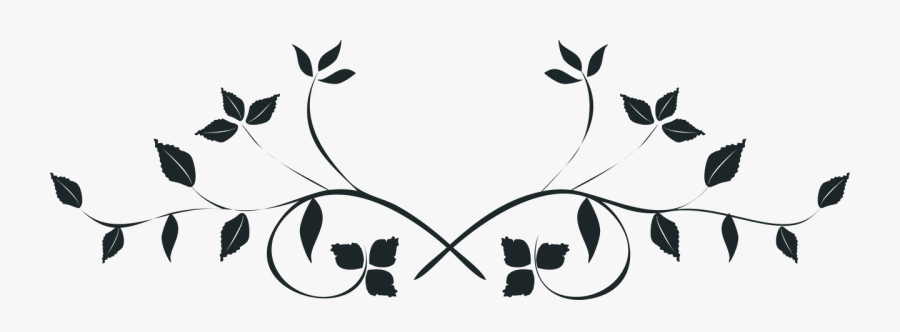 Black And White Leaves Png, Transparent Clipart