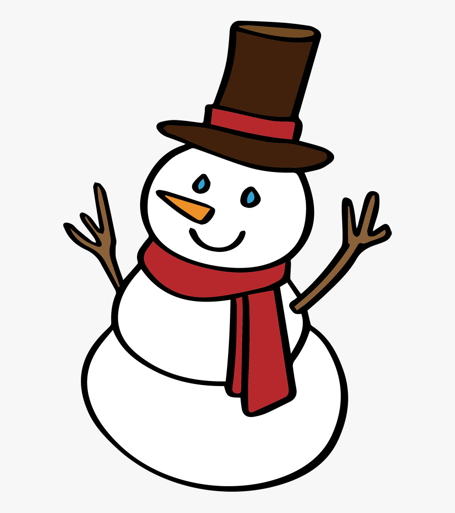 Snowman Lovely Clipart Vector And Transparent Png - Cartoon Snowman Png, Transparent Clipart
