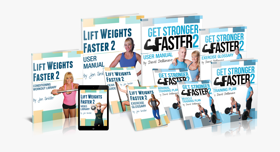 Lift Weights Faster Deluxe Bundle - Weight Training, Transparent Clipart