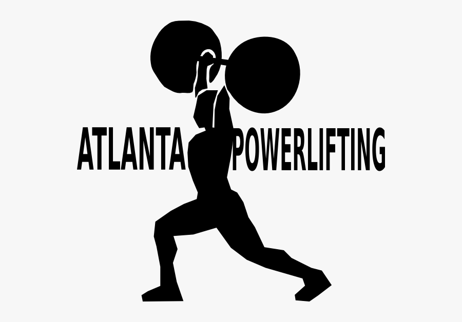 Atlanta Powerlifting Ca Clip Art - Weight Lifting Cartoon, Transparent Clipart