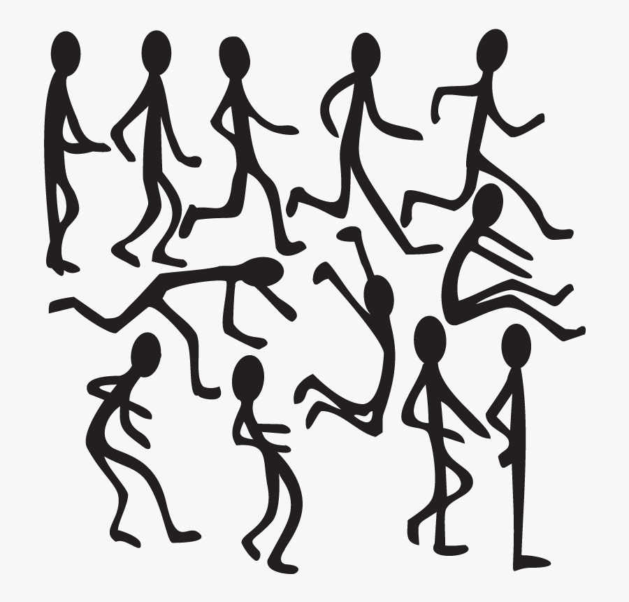 Wall Mural Group Of People - Silhouette, Transparent Clipart