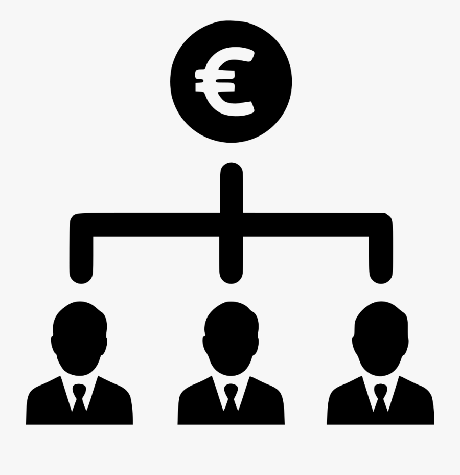 Euro Earnings Business Group People Businessmen Comments - Organization Chart Icon Png, Transparent Clipart