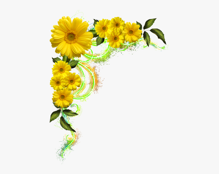 Transparent Yellow Flowers Png, Transparent Clipart