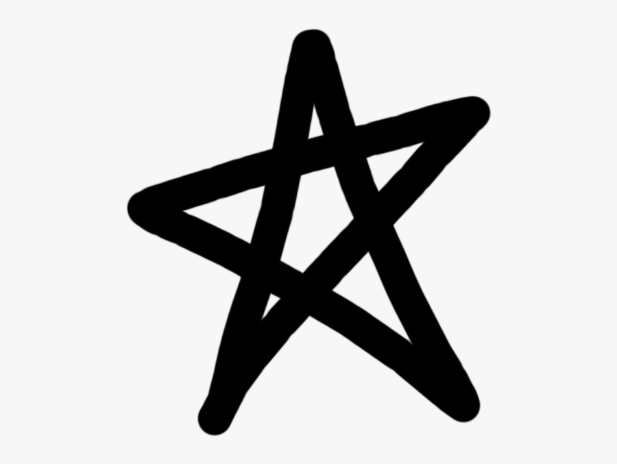 Star Arrow Hand Drawn Clipart - Transparent Background Drawn Star, Transparent Clipart
