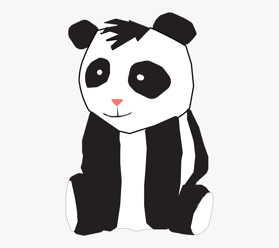 Panda, Bear, Zoo, Cute, Mammal, Animal, Bamboo, Asia - Cartoon, Transparent Clipart