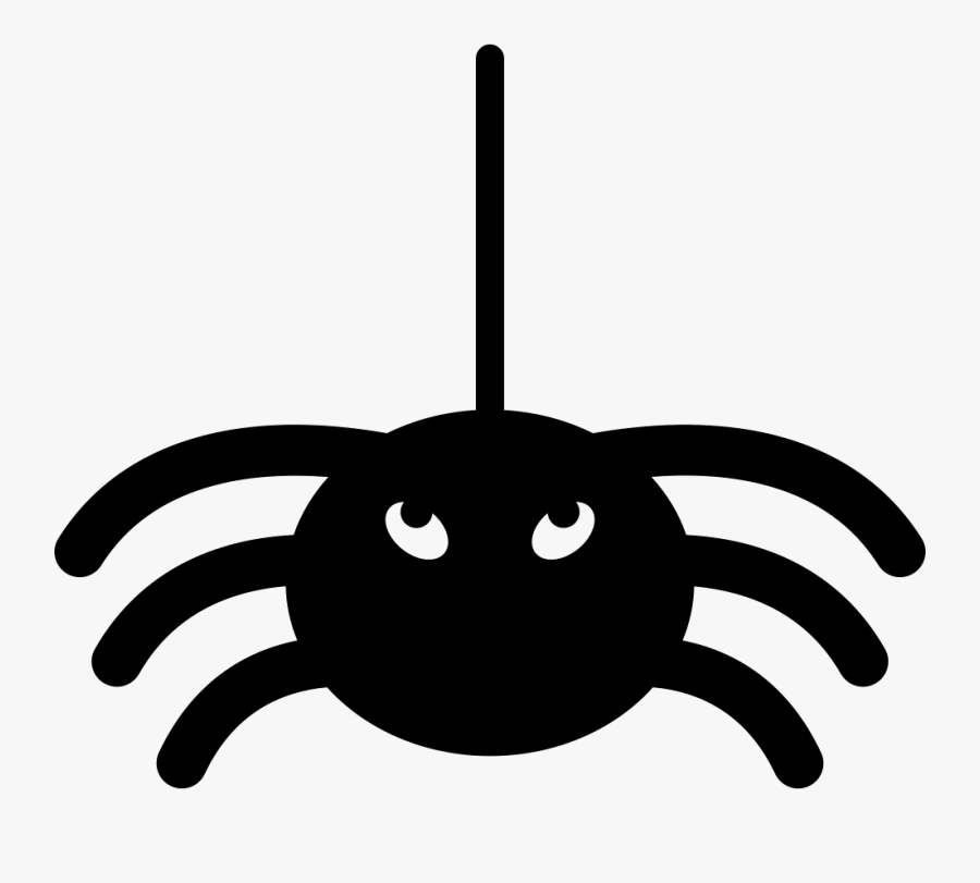 Transparent Hanging Spider Png - Halloween Spider Icon, Transparent Clipart