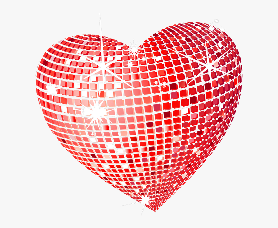 Transparent Background Sparkle Heart, Transparent Clipart