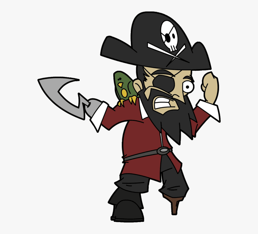 Pirate Talking - Pirate Cartoon Transparent, Transparent Clipart
