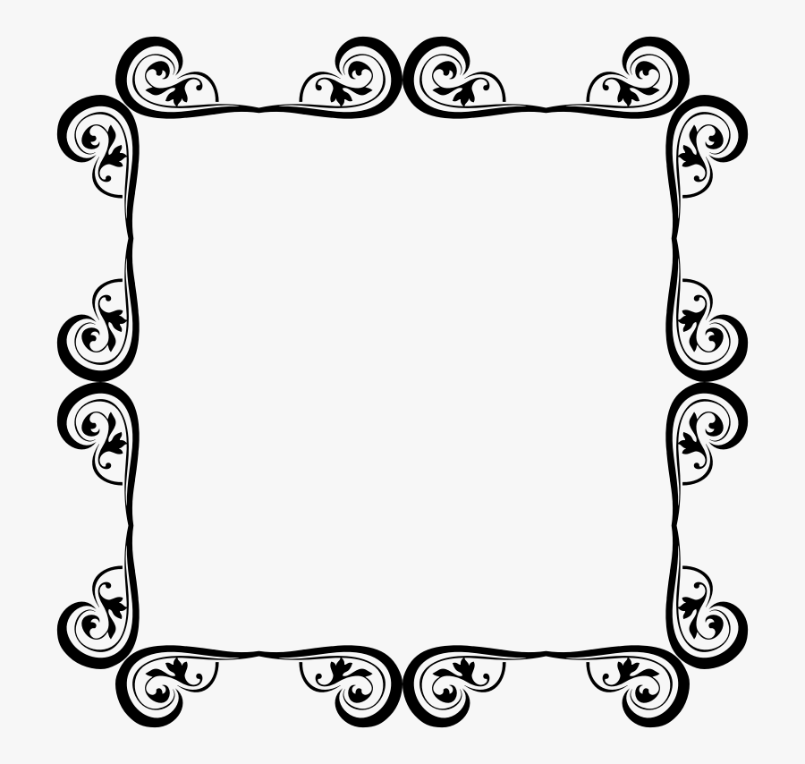 Download Free Ornament Silhouette - Black And White, Transparent Clipart