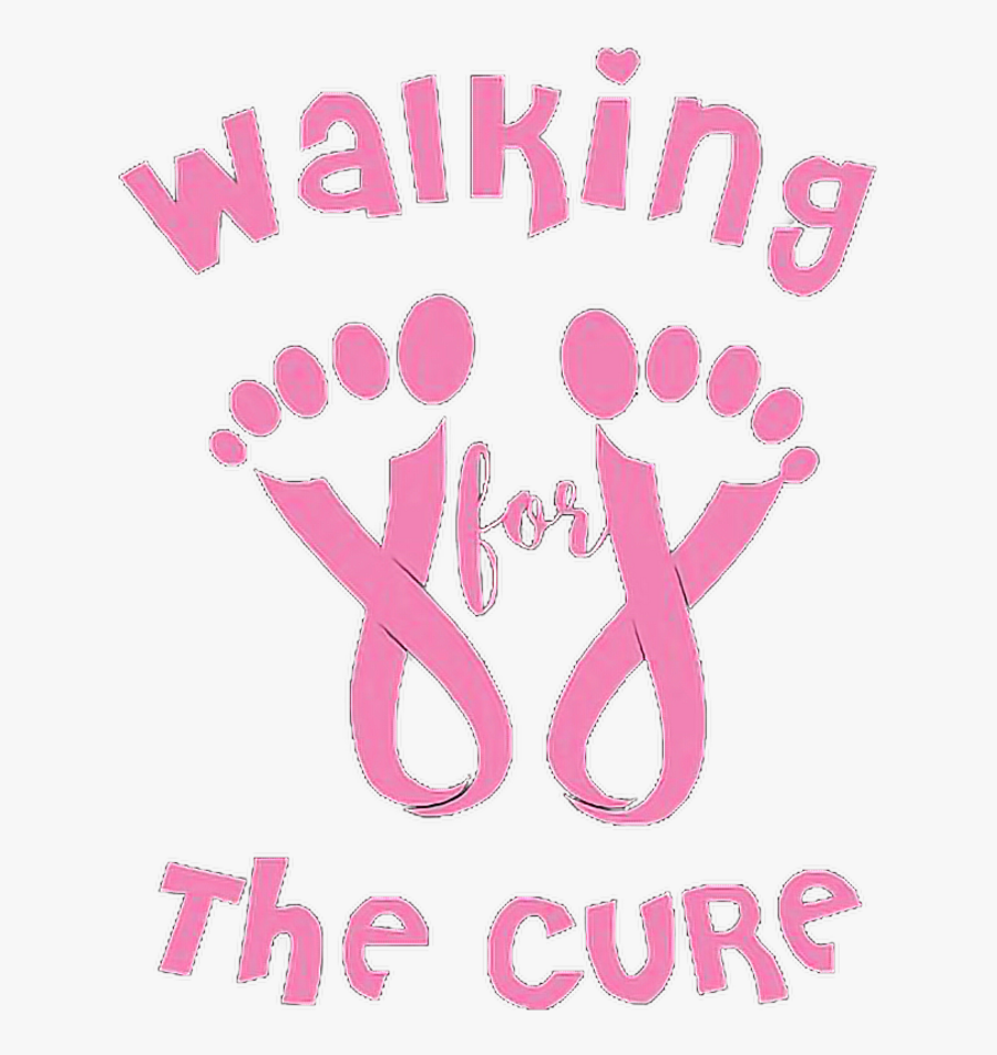 #walkingforthecure #feet #pink #ribbon #pinkribbon - Art, Transparent Clipart