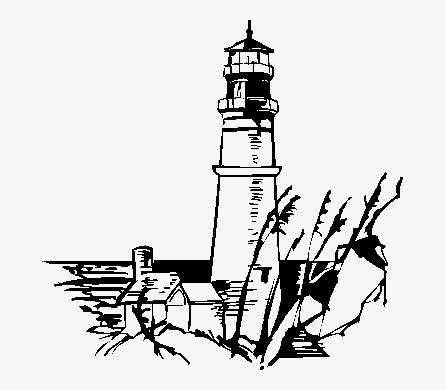 Download Clip Art - Lighthouse Clip Art Black And White, Transparent Clipart