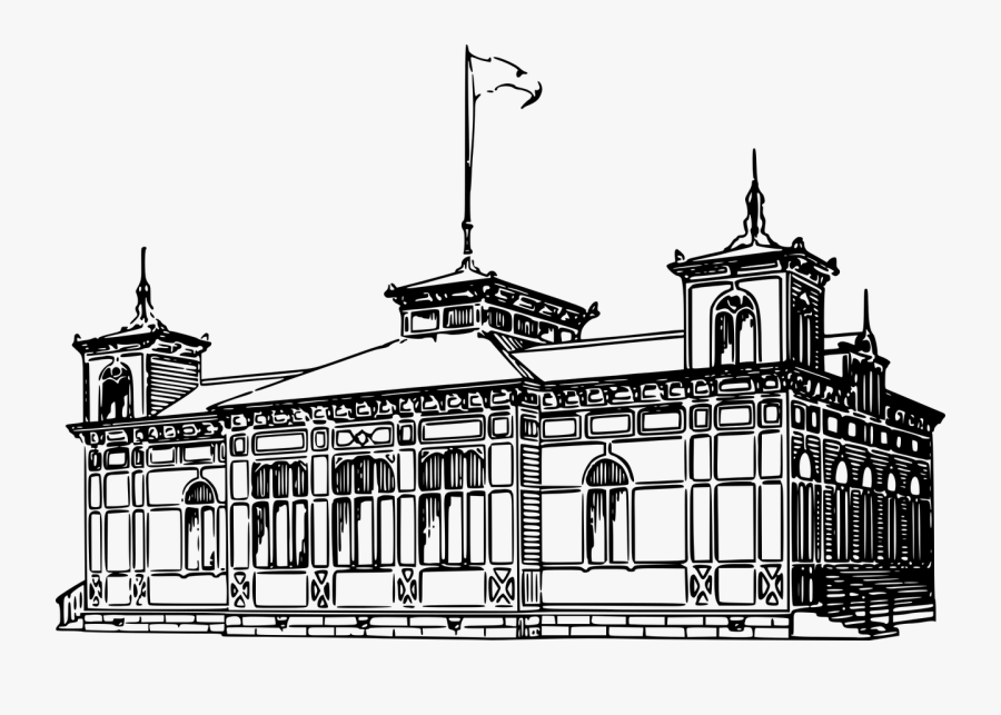 Architecture, Building, Finland, House, Library - High School Clipart Black And White, Transparent Clipart