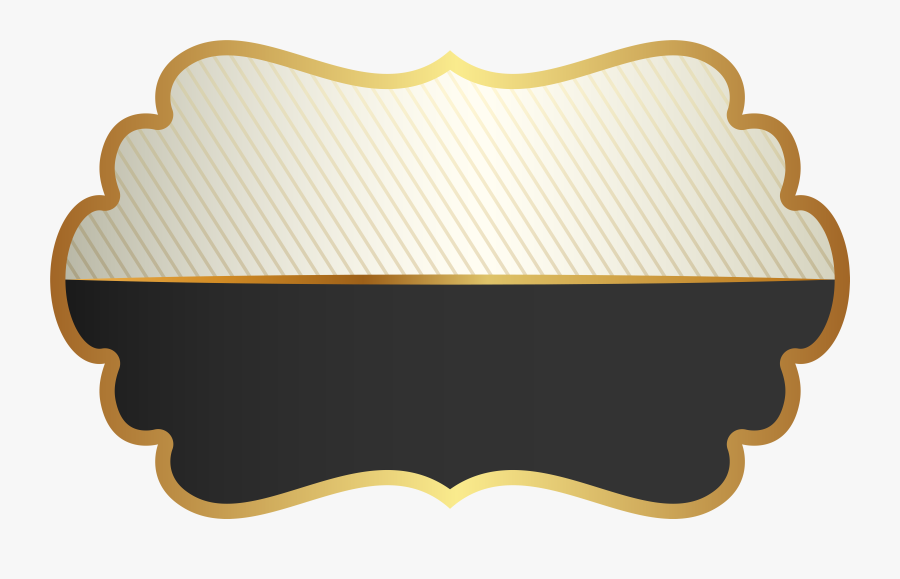 Transparent Formas Vintage Png - Template Black And Gold, Transparent Clipart