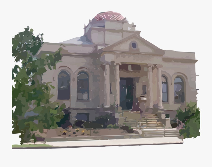 Carnegie Library Building - Library Buildings, Transparent Clipart