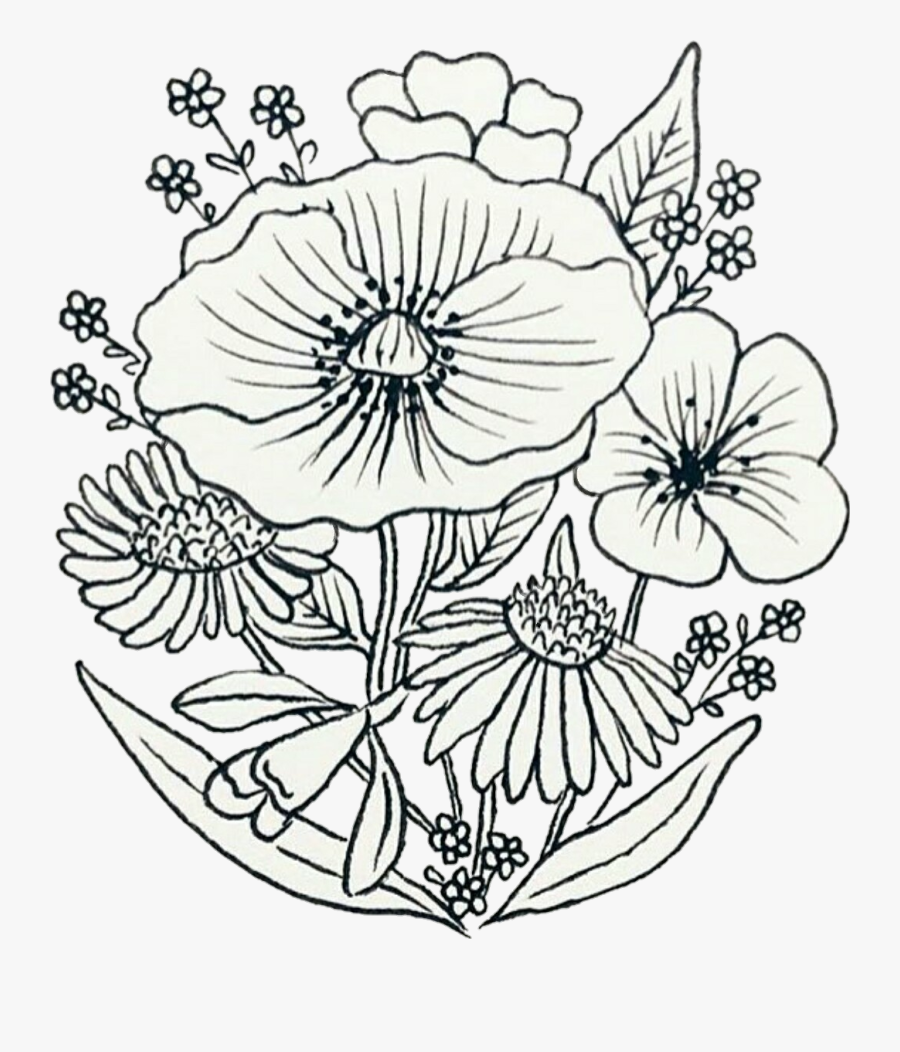 Patch Drawing - Flower Patch Drawing, Transparent Clipart