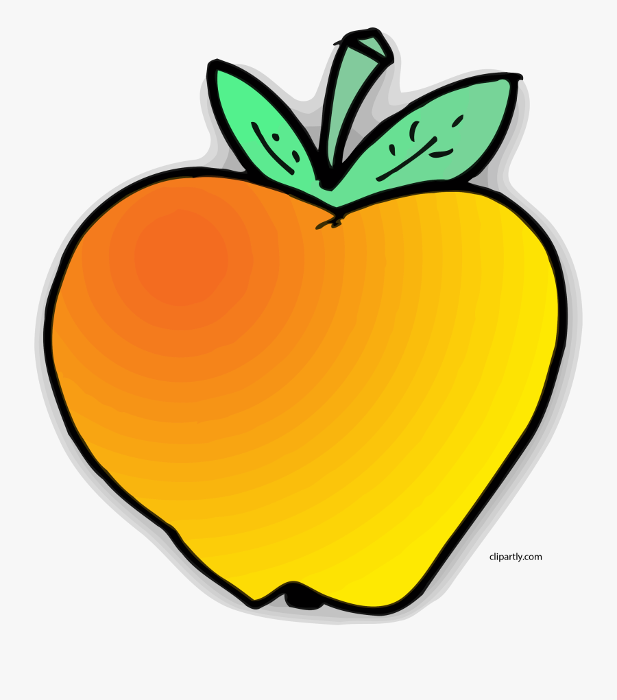 Dibujo Manzana Amarilla, Transparent Clipart