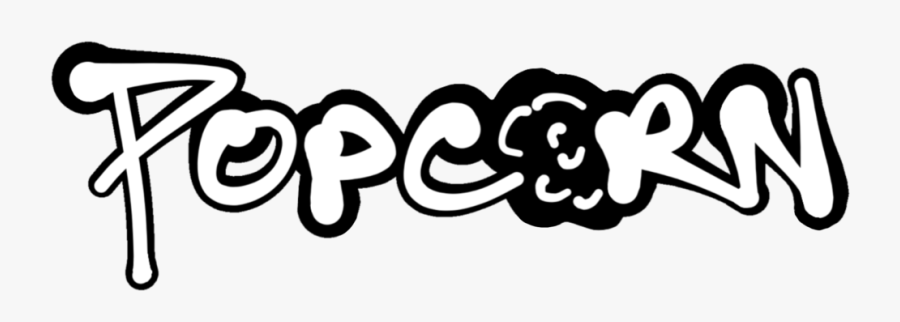 Popcorn Wear - Calligraphy, Transparent Clipart
