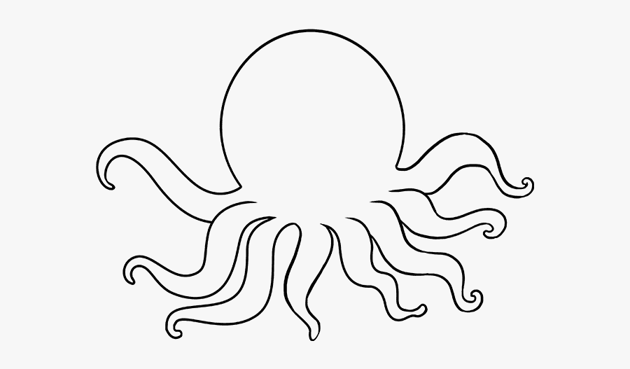 How To Draw An Octopus - Drawing Picture Of Octopus, Transparent Clipart