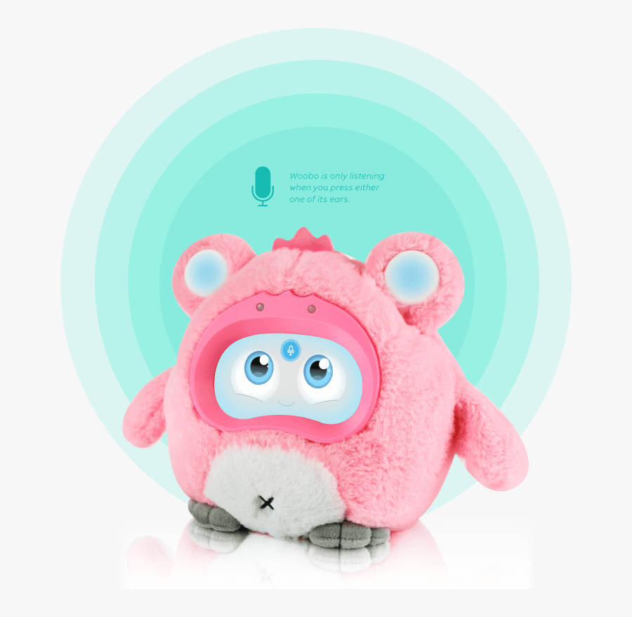 Pink Woobo, Transparent Clipart