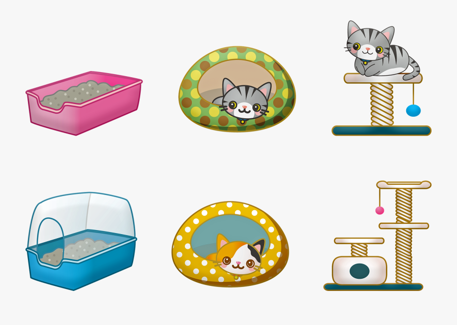 Adopting A Kitten - Cat Toys Cartoon Png, Transparent Clipart