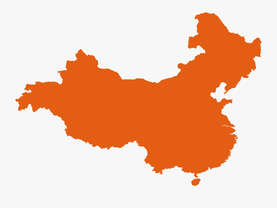 Gray Map Of China, Transparent Clipart