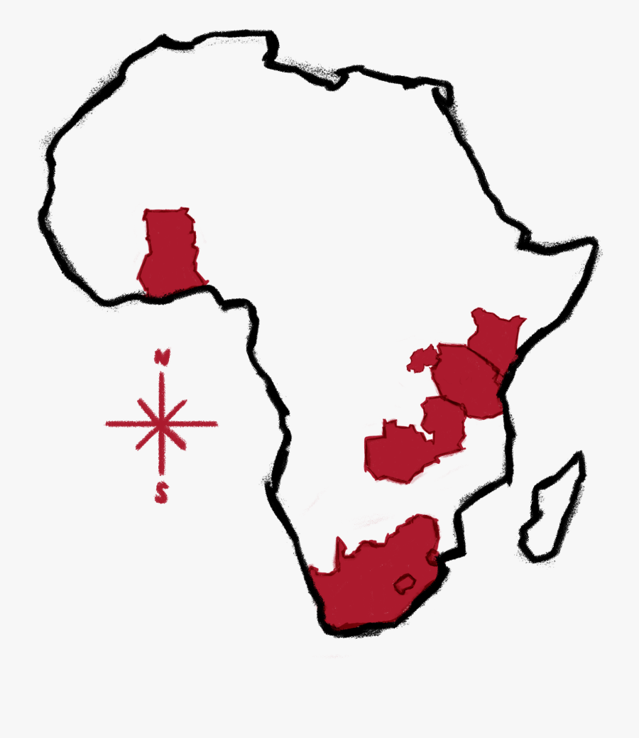 Outline Africa Map Png, Transparent Clipart