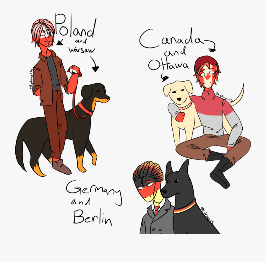 I Guess My Headcanon Is That Countries Have Dogs That - Cartoon, Transparent Clipart