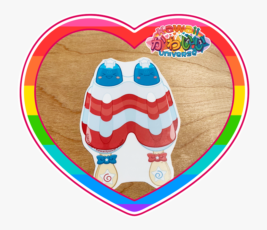 Kawaii Universe Cute Rwb Popsicle Sticker Pic 01, Transparent Clipart