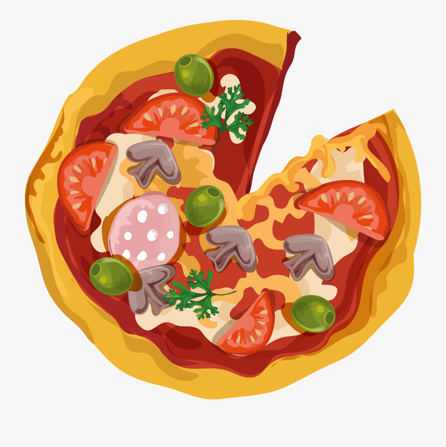 Pizza Clipart Clear Background - Transparent Background Pizza Clip Art, Transparent Clipart