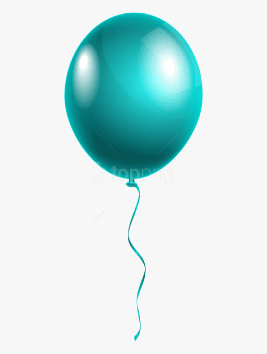Transparent Party Balloon Png - Single Balloon Transparent Background, Transparent Clipart